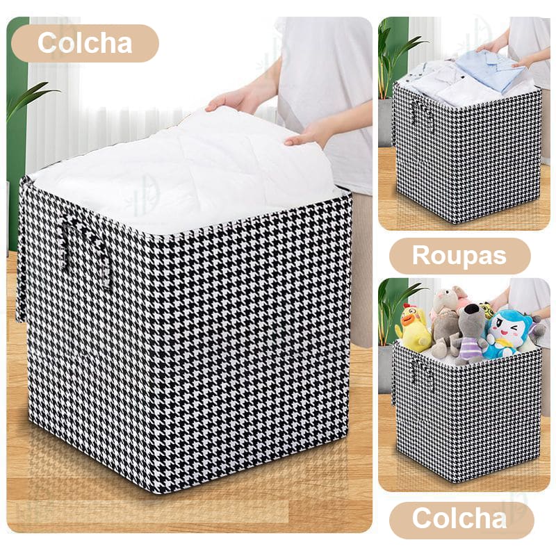 Caixa Organizadora Gigante 195L para Cobertores e Roupas