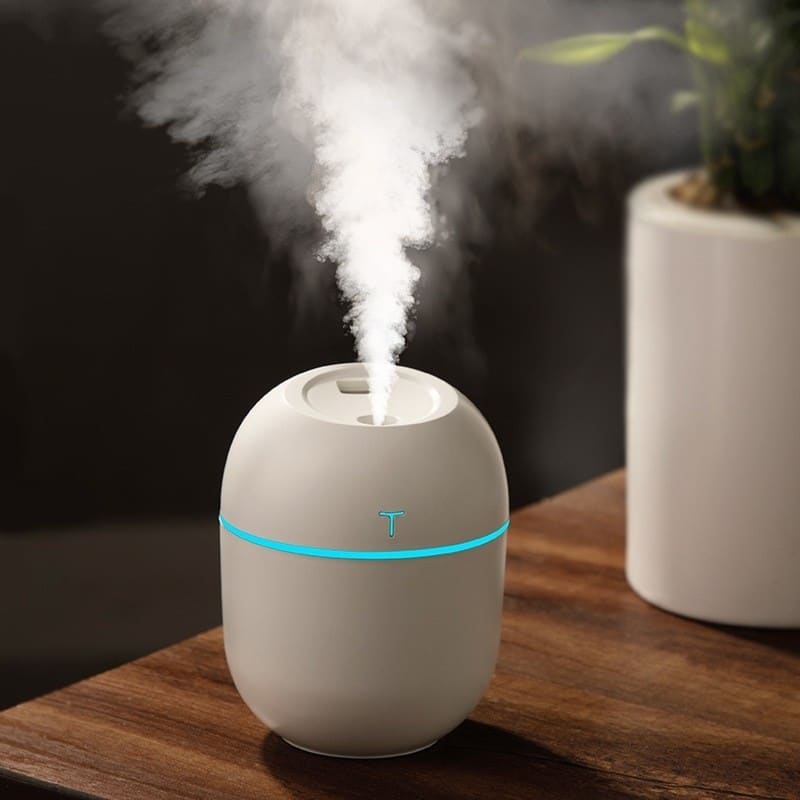 Mini Umidificador e Aromatizador USB Egg | Difusor de Ambiente Portátil para Mesa, Quarto e Escritório