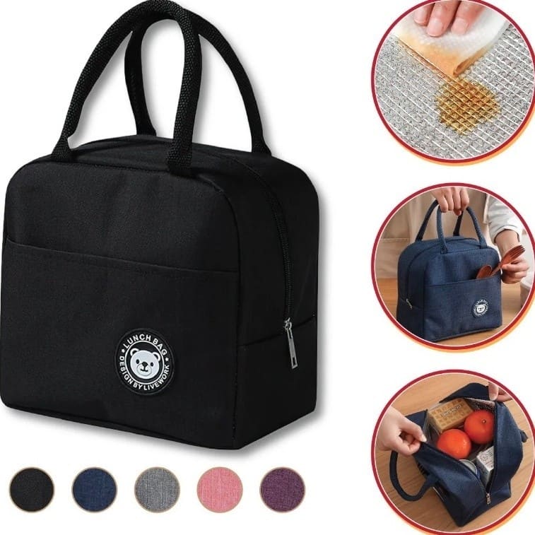 Bolsa Térmica Portátil 7L para Marmita e Lanche | Lancheira Térmica para Trabalho, Academia, Viagem e Piquenique