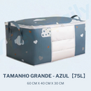 [75L] Caixa Saco Organizador Cobertor Casaco Guarda Roupa Ecológico Anti-Poeira Umidade Insetos Multiuso. OG-121-BC