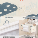 [75L] Caixa Saco Organizador Cobertor Casaco Guarda Roupa Ecológico Anti-Poeira Umidade Insetos Multiuso. OG-121-BC
