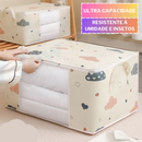[75L] Caixa Saco Organizador Cobertor Casaco Guarda Roupa Ecológico Anti-Poeira Umidade Insetos Multiuso. OG-121-BC