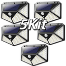 Kit Luminária Solar 100 LEDs com Sensor de Movimento