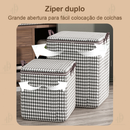 155L/180L/195L Caixa Multifuncional De Armazenamento De Grande Capacidade Para Colchas E Roupas Domésticas