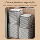 155L/180L/195L Caixa Multifuncional De Armazenamento De Grande Capacidade Para Colchas E Roupas Domésticas