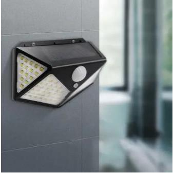 2/3/5 Luminária Solar 100 Led Com Sensor Prova D'Água Refletor Solar Parede Luz Led Solar Luminaria para Jardim Solar