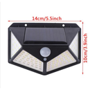 2/3/5 Luminária Solar 100 Led Com Sensor Prova D'Água Refletor Solar Parede Luz Led Solar Luminaria para Jardim Solar