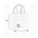 Bolsa Térmica Portátil de Mão Lancheira Marmita Viagem Piquenique Prático